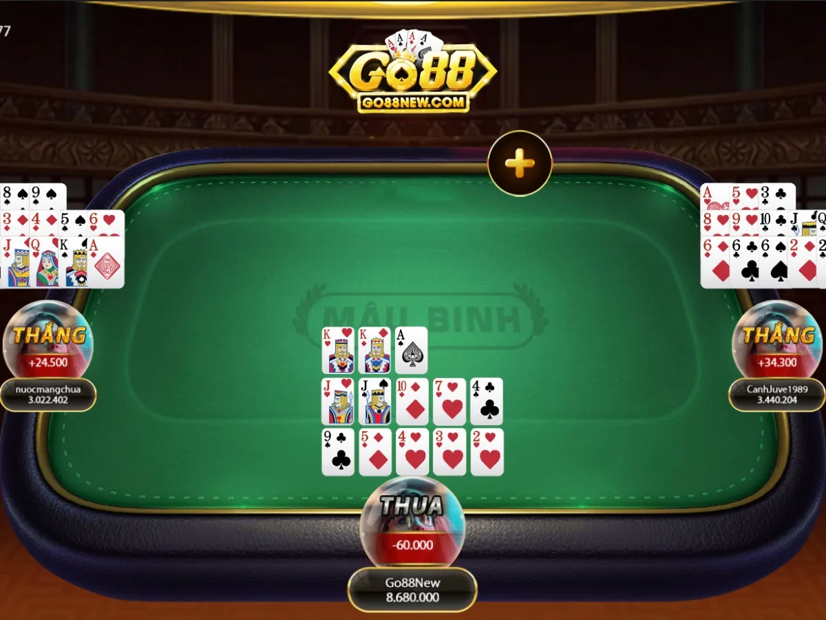 Game Mậu Binh trên Go88