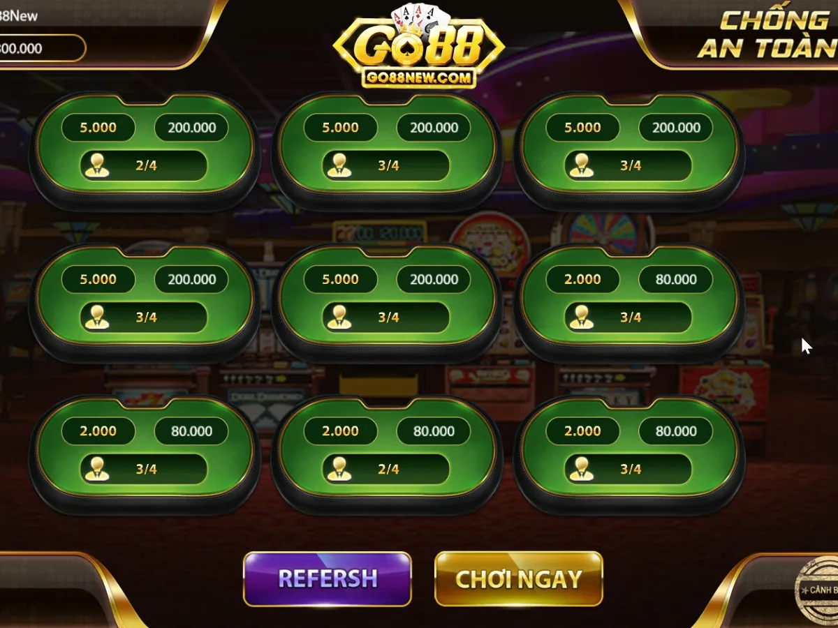 Game Mậu Binh trên Go88