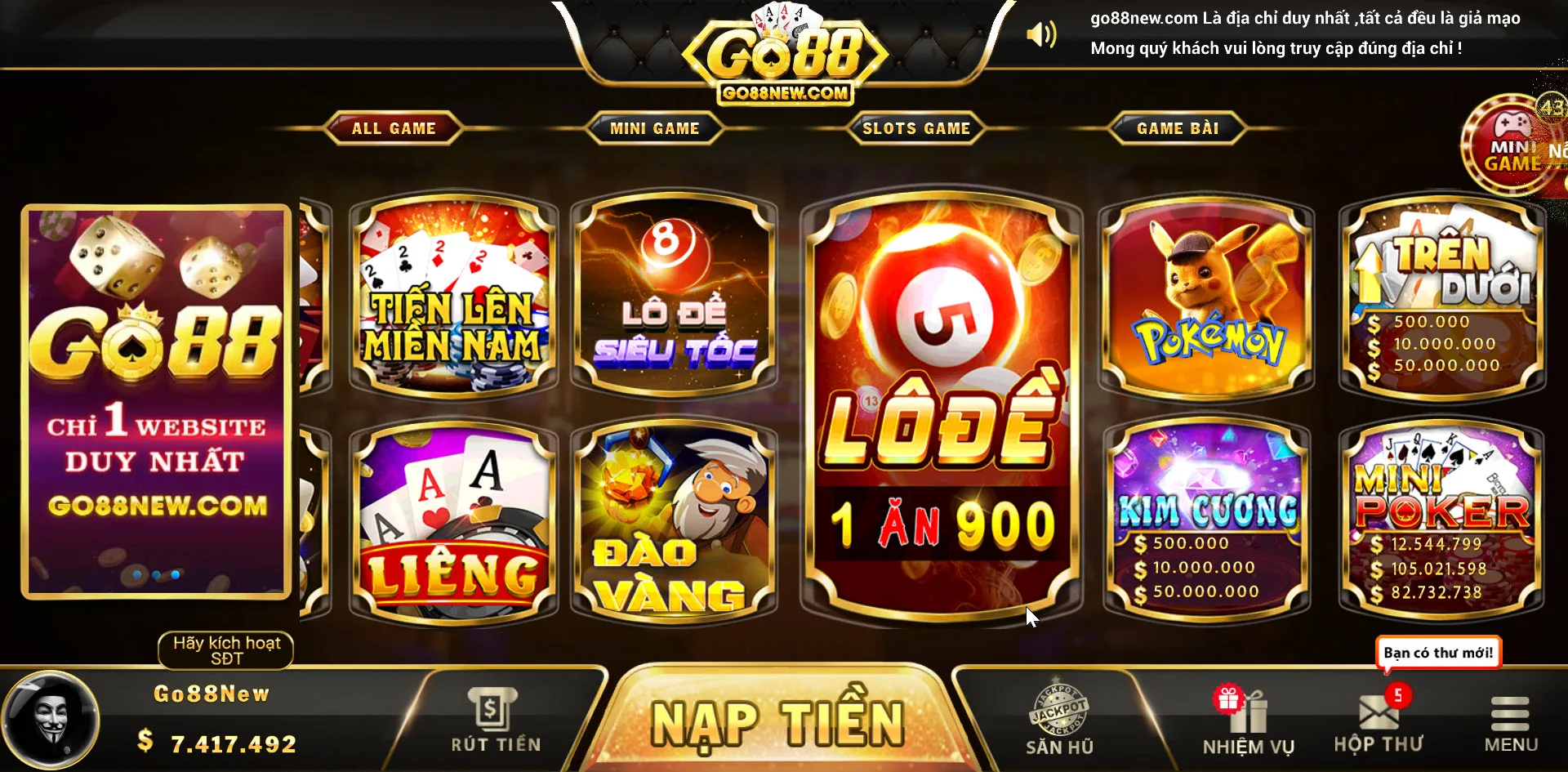 Go88 – Thiên đường game cá cược trực tuyến