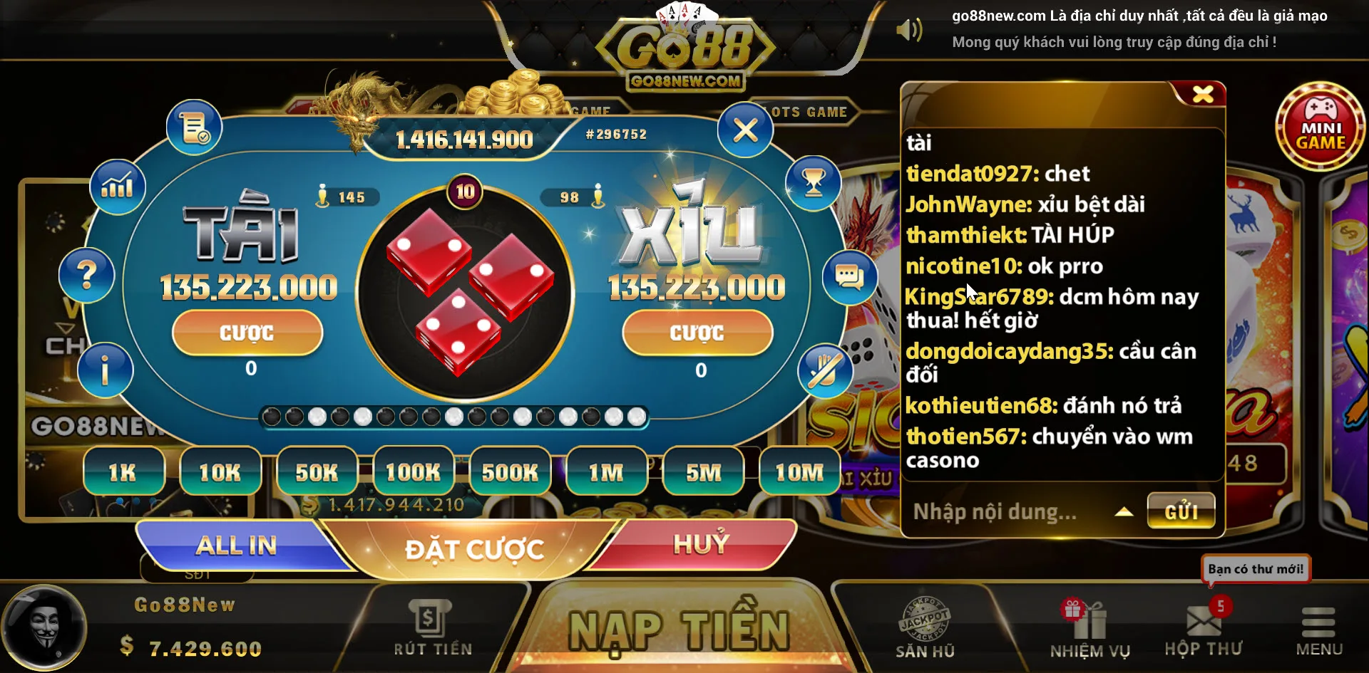 Tài Xỉu Go88