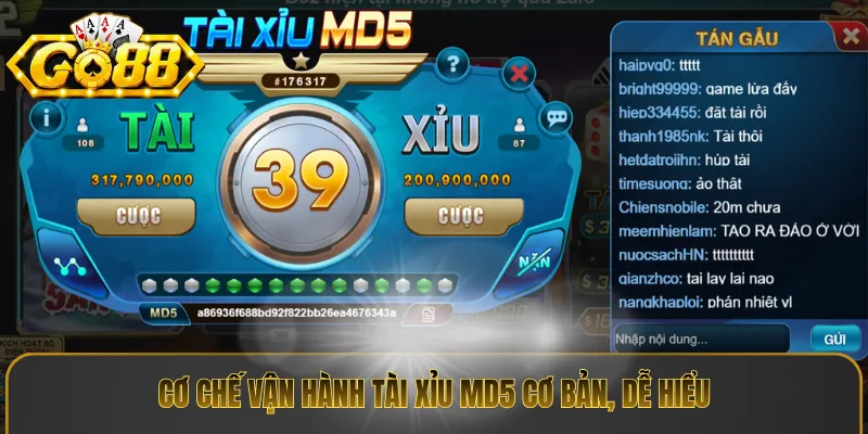 Cơ chế vận hành tài xỉu md5 cơ bản, dễ hiểu